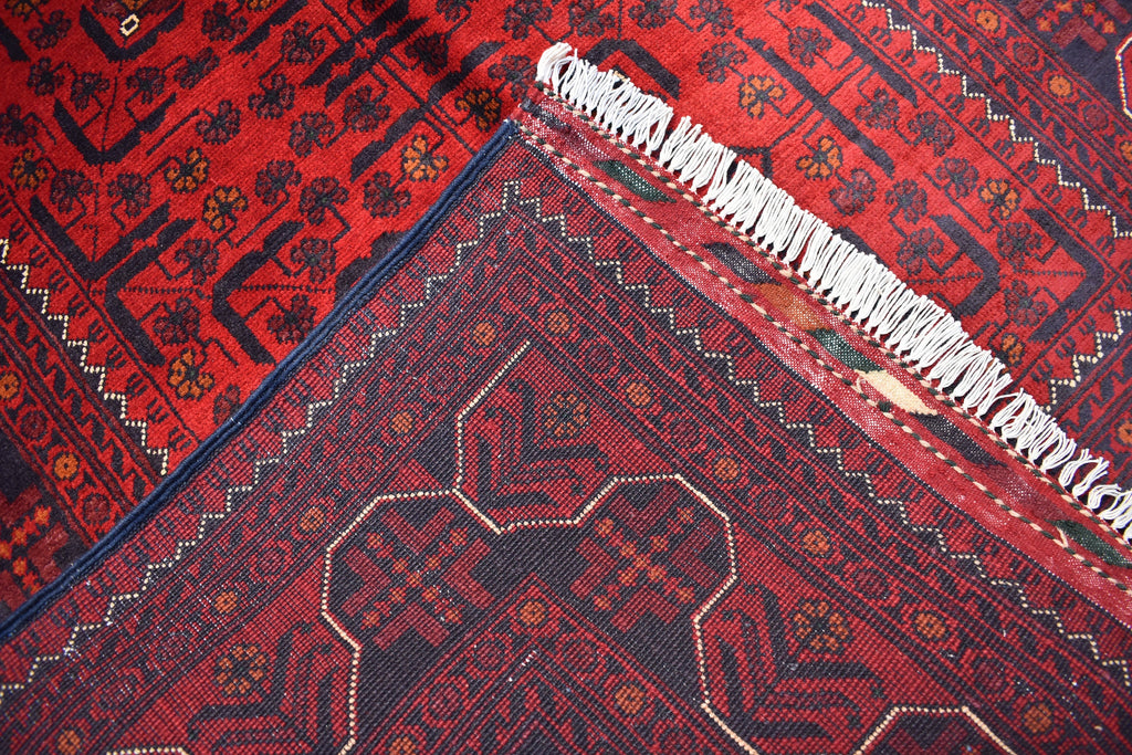 3x5Ft Bokhara Rug Turkmen 100% Wool Afghan Vegetable dyes Handmade bukhara Pattern Turkmen Oriental Rug, Bedroom Rug, Living room rug