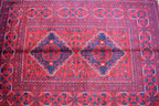 4.10 x 3.4 Ft Bokhara Rug Turkmen 100% Wool Afghan Veg dyes Handmade bukhara Pattern Turkmen Oriental Rug