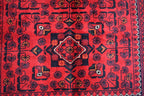 3x5 Bukhara Rug Turkmen 100% Wool Afghan Veg dyes Handmade Bukhara Pattern Turkmen Oriental Rug, Bedroom Rug, Living Room Rug 5.0x3.4 ft