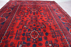 3x5 Bokhara Rug Turkmen 100% Wool Afghan Veg dyes Handmade Oriental Pattern Turkmen Rug, Rugs For Living Room-Bedroom Rug