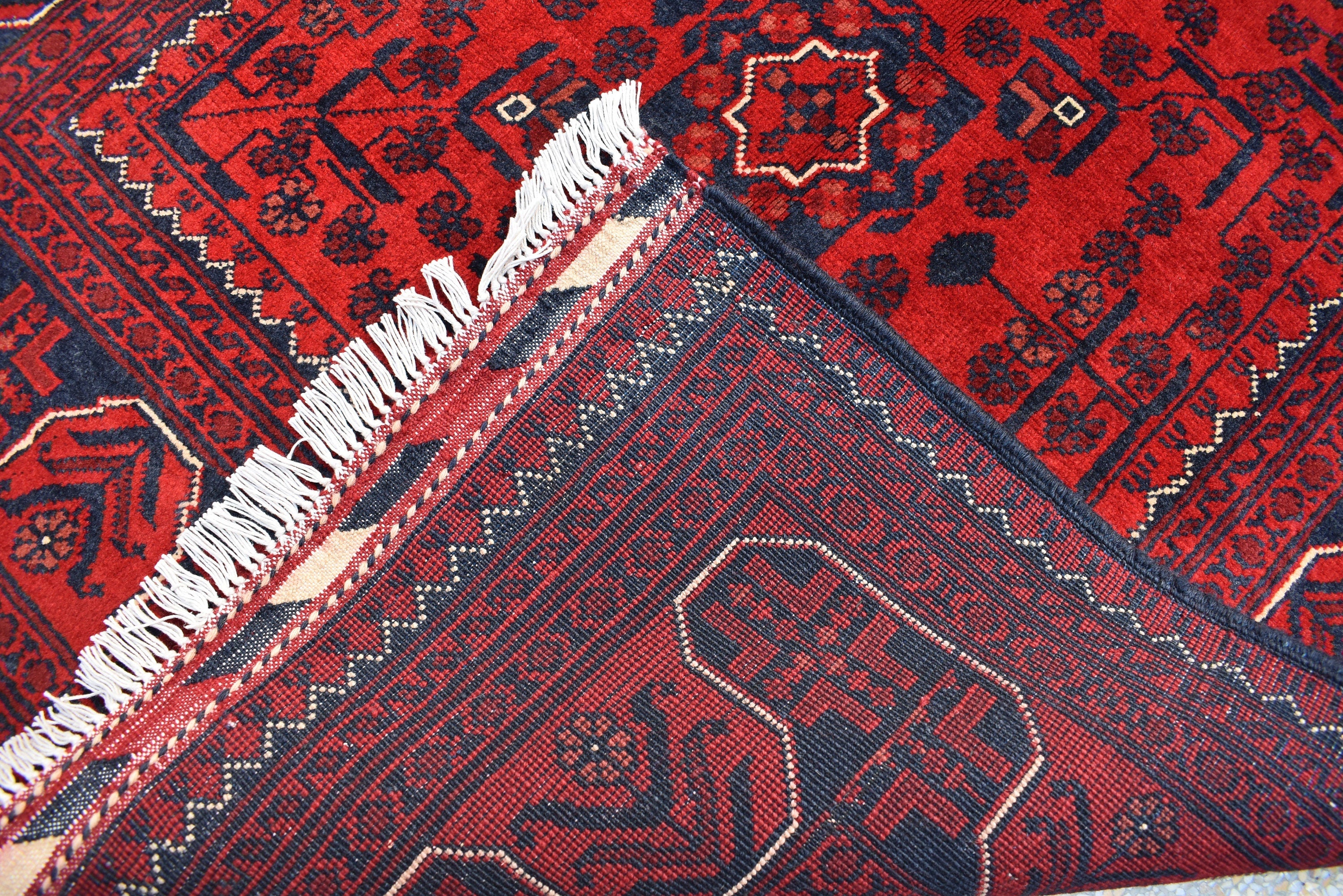3x5 Bokhara Rug Turkmen 100% Wool Afghan Veg dyes Handmade Oriental Pattern Turkmen Rug, Rugs For Living Room-Bedroom Rug