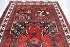 4.2 x 2.9 Vintage Prayer Rug Fine Quality Tribal Prayer Rug Oriental Turkmen Area Rug Handmade Wool Rug Muslim Prayer Carpet