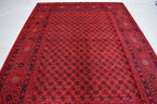 Afghan Bukhara Mowri rug 9.8 x 6.6 Ft High Quality Turkmen Handmade Tekke Ersari rug Vintage Rug In Excellent Condition Oriental Afghan Rug