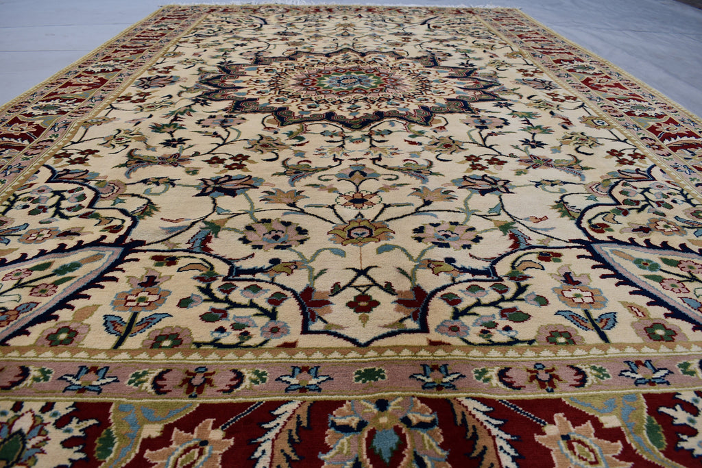7x10 Afghan Handmade Bukhara Oriental Medallion Rug Afghan Oriental Kashmiri Floral Rug Turkmen Tribal Area Rug, Rug for Living Room 10x6.7
