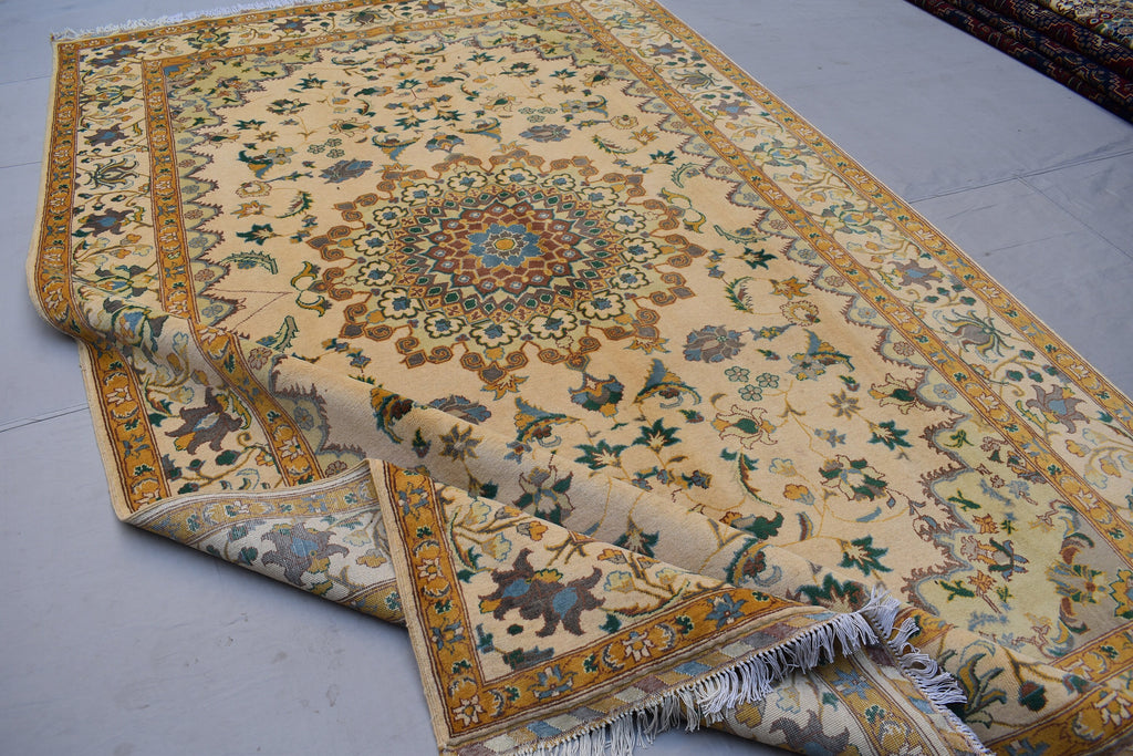6x10 Authentic Bukhara Medallion Rug - Handwoven Traditional Rug for Elegant Home Decor, Living Room Rug, Bohemian Rug 10.2x6.5 Ft