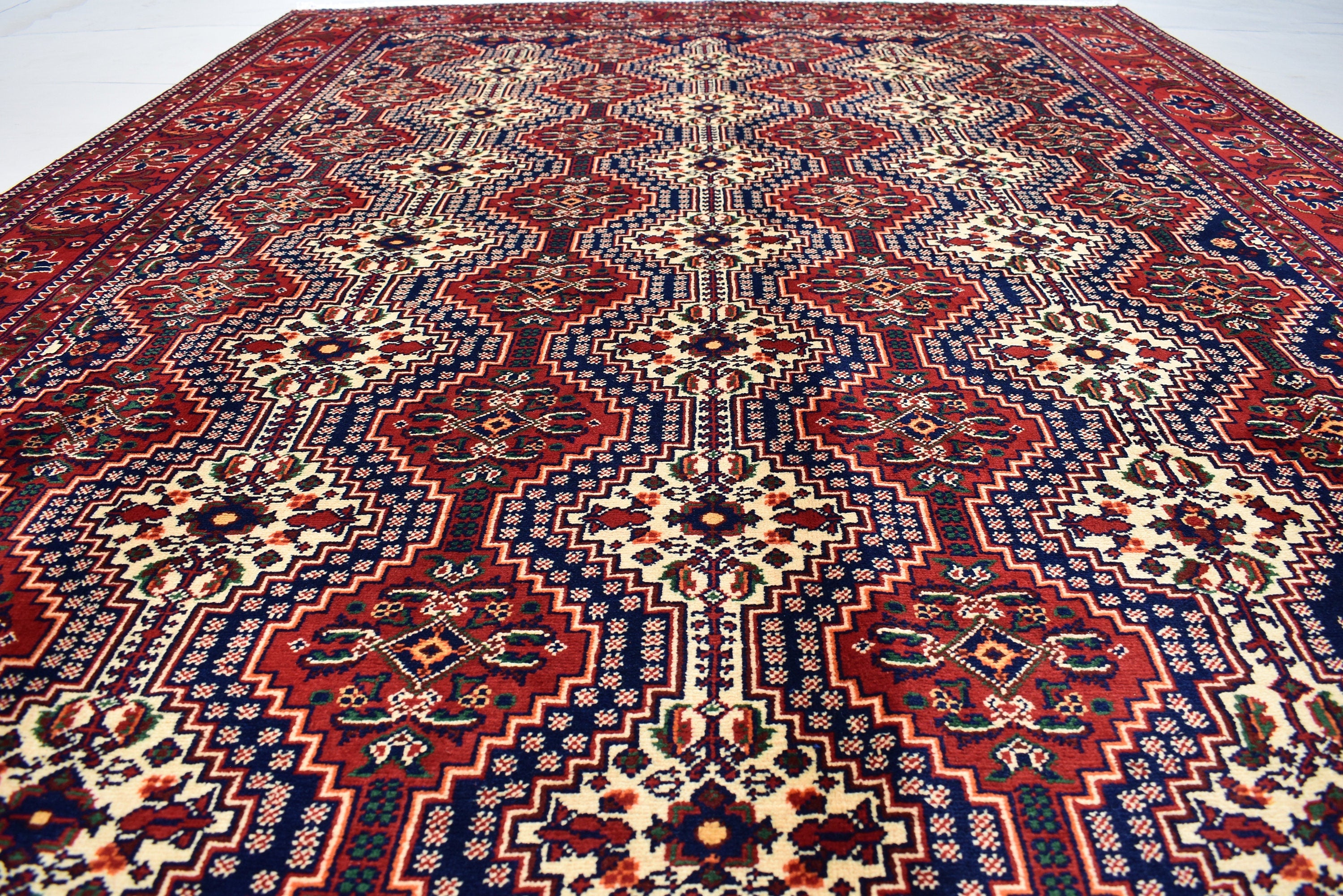 10x7 Exquisite Maranus Rug – Handmade Afghan Beauty – Perfect for Large Spaces, Living Rooms – Luxurious Wool, Free Shipping 9.8x6.8 ft