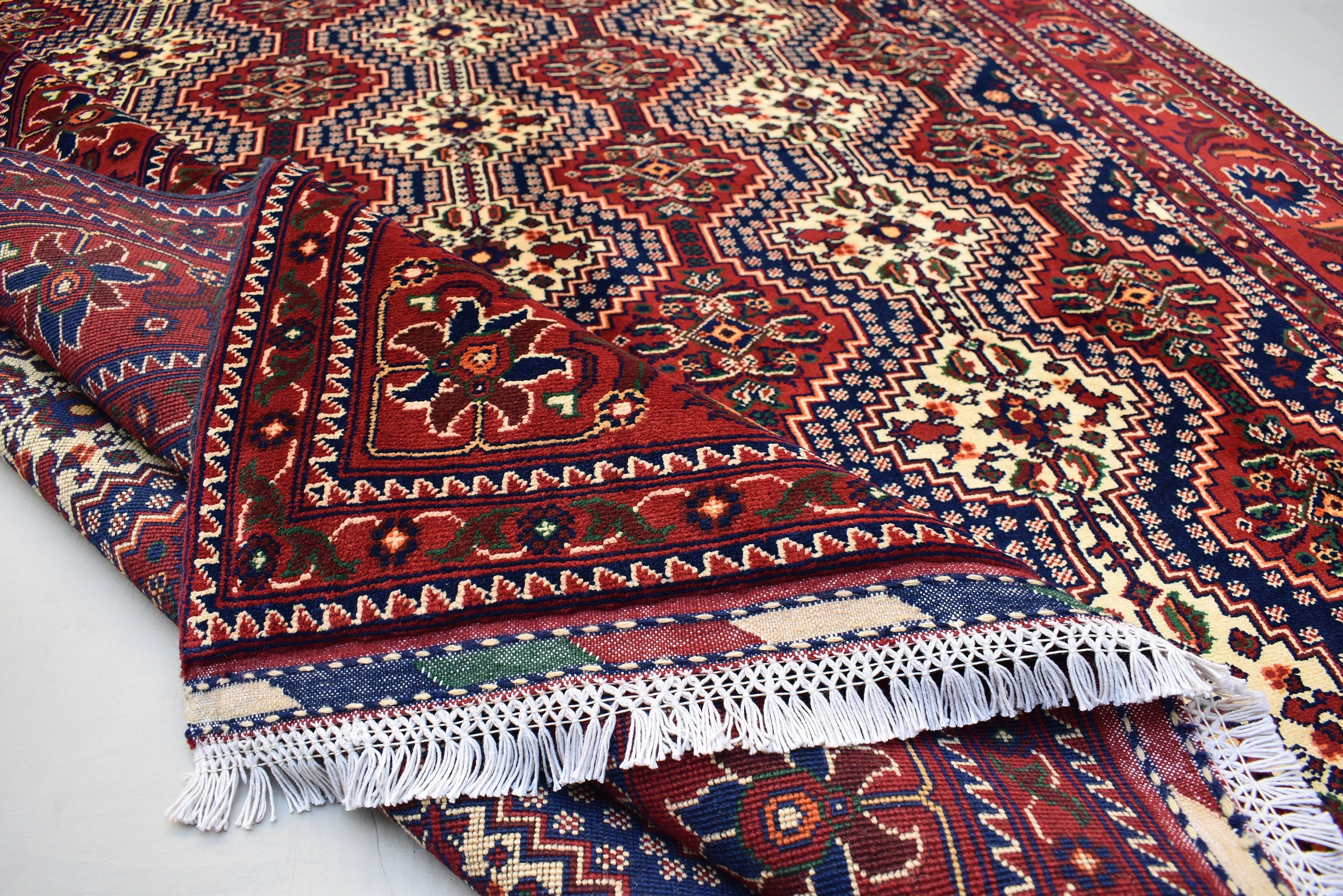 10x7 Exquisite Maranus Rug – Handmade Afghan Beauty – Perfect for Large Spaces, Living Rooms – Luxurious Wool, Free Shipping 9.8x6.8 ft