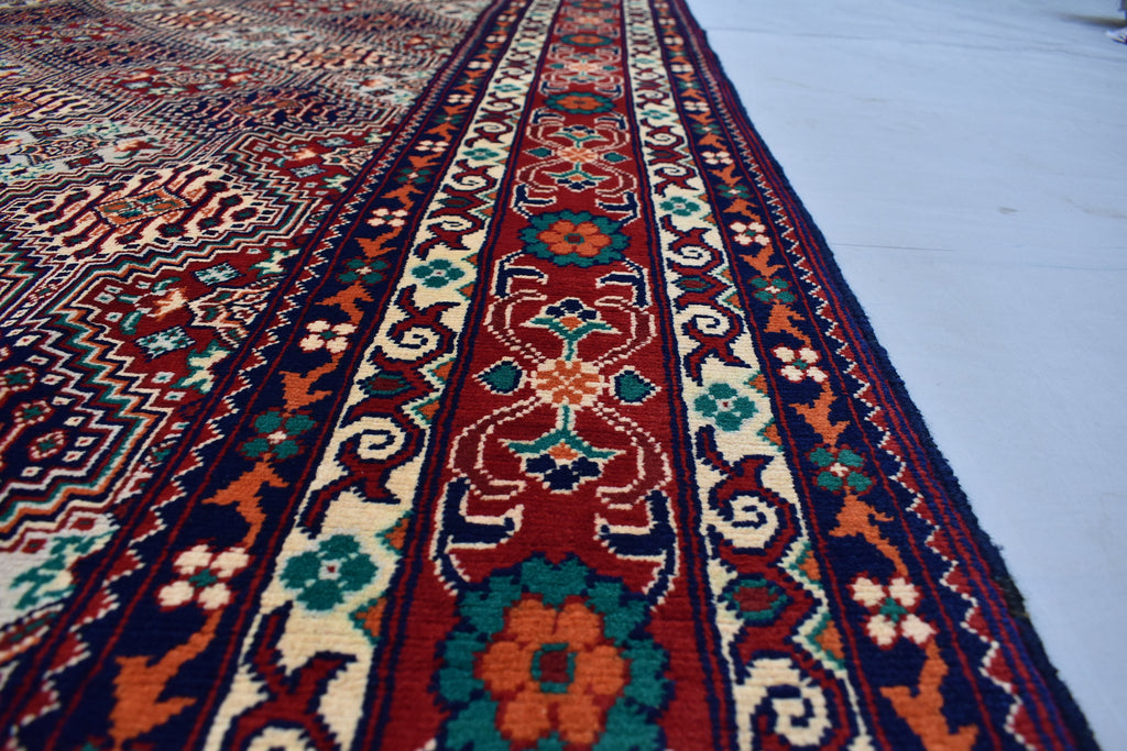 7x10 Large Area Rug Afghan Hand knotted Area Rug, Soft, Elegant and Timeless Craftmanship, Rug for Living Room, Bedroom, Persian Style Rug