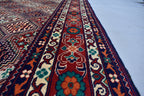 7x10 Large Area Rug Afghan Hand knotted Area Rug, Soft, Elegant and Timeless Craftmanship, Rug for Living Room, Bedroom, Persian Style Rug