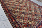 10x13 Large Yalama Gul Tribal Afghan Hand-knotted Rug, Multiple colors, Rug for Living Room, Dining Room Rug, Authentic Persian Home Style