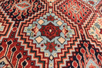 Ft 12.10 x 9.9 Large Handmade Rug Large Afghan Turkmen Tribal Yalama Gol Bokhara Pattern Wool Veg dye, Large Oriental Afghan