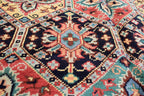 13.2 x 9.11 Ft Large Area Rug Afghan Handmade High Pile RugTukroman Multi Color Silky Soft Wool Rug Oriental Bokhara Ersari Rug For Bedroom