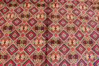 Large Afghan Wool Rug – Handmade Turkmen Wool Carpet |Bokhara Pattern Oriental Rug | Vegetable Dyed Tribal Area Rug, Living Room Rug 10x13ft