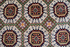 11.6 x 8.3 Ft Tribal Area Rug Fine Quality Afghan Hand Knotted Beige Wool Rug High Pile Soft Rug Oriental Rug Living Room Rug Bedroom Rug,