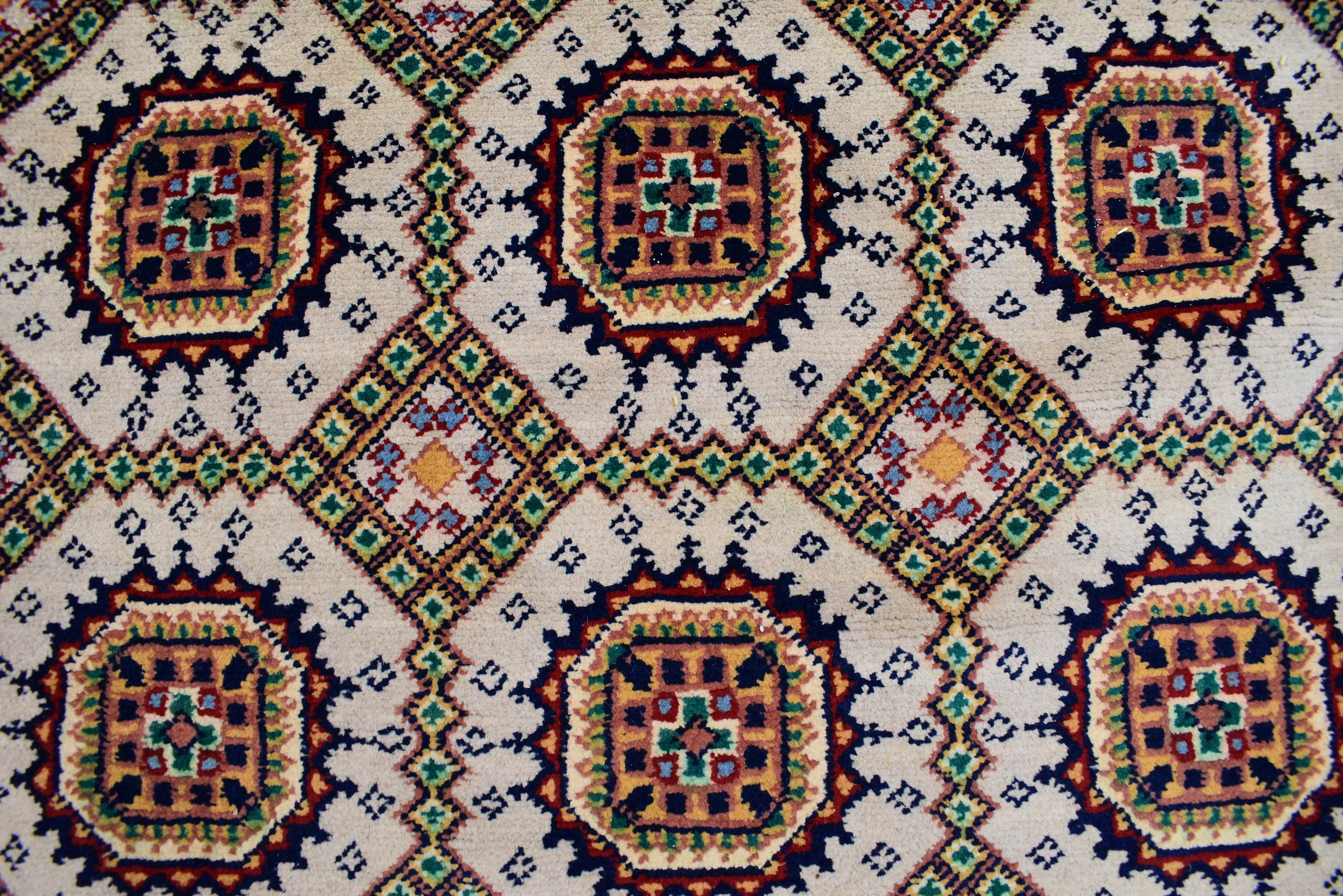 11.6 x 8.3 Ft Tribal Area Rug Fine Quality Afghan Hand Knotted Beige Wool Rug High Pile Soft Rug Oriental Rug Living Room Rug Bedroom Rug,
