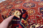 11.9 x 8.5 Ft Top Quality Large Handmade Rug Large Afghan Rug Turkmen Bukhara Rug Samarqant rug Living Room Area Rug Oriental Rug