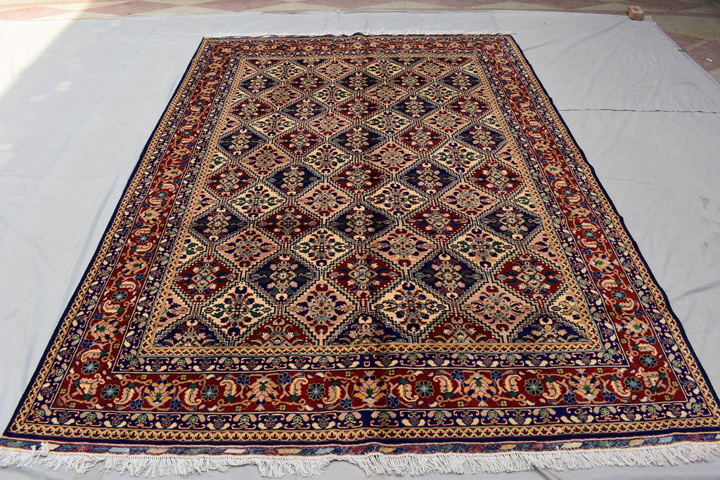8x12Ft Large Afghan Handwoven Rug, Turkmen Wool Area Rug, Vegetable Dyed Multi Color Beautiful Rug, Rug for Living Room, Bedroom Rug 364x254