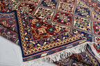 8x12Ft Large Afghan Handwoven Rug, Turkmen Wool Area Rug, Vegetable Dyed Multi Color Beautiful Rug, Rug for Living Room, Bedroom Rug 364x254