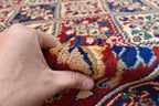8x12Ft Large Afghan Handwoven Rug, Turkmen Wool Area Rug, Vegetable Dyed Multi Color Beautiful Rug, Rug for Living Room, Bedroom Rug 364x254