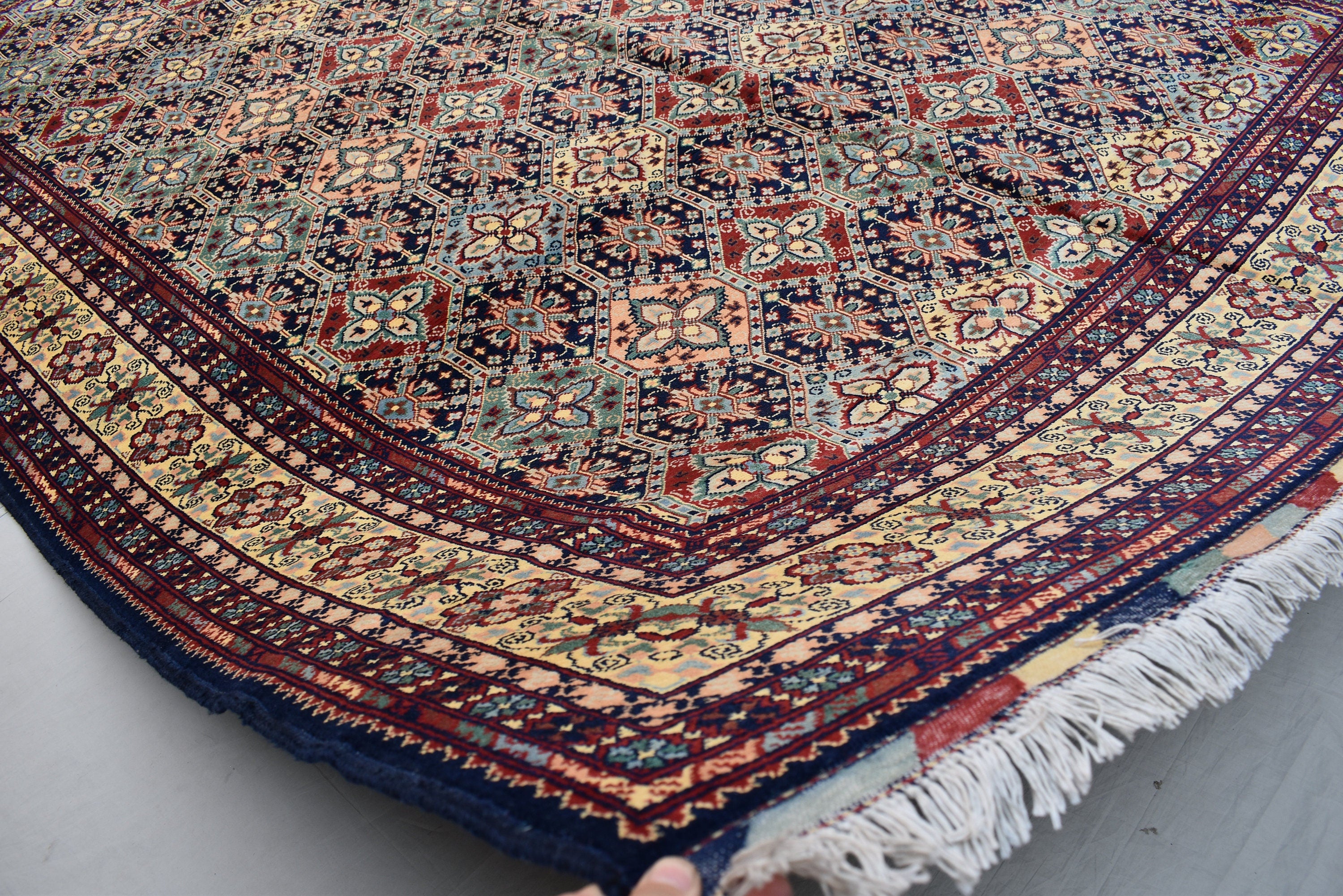 8x11 Large Area Rug Afghan Handmade Maranus Rug, Multicolor Soft Oriental Bohemian Rug, Rug for Living Room, Dining Room Rug 8.4x11.4 ft