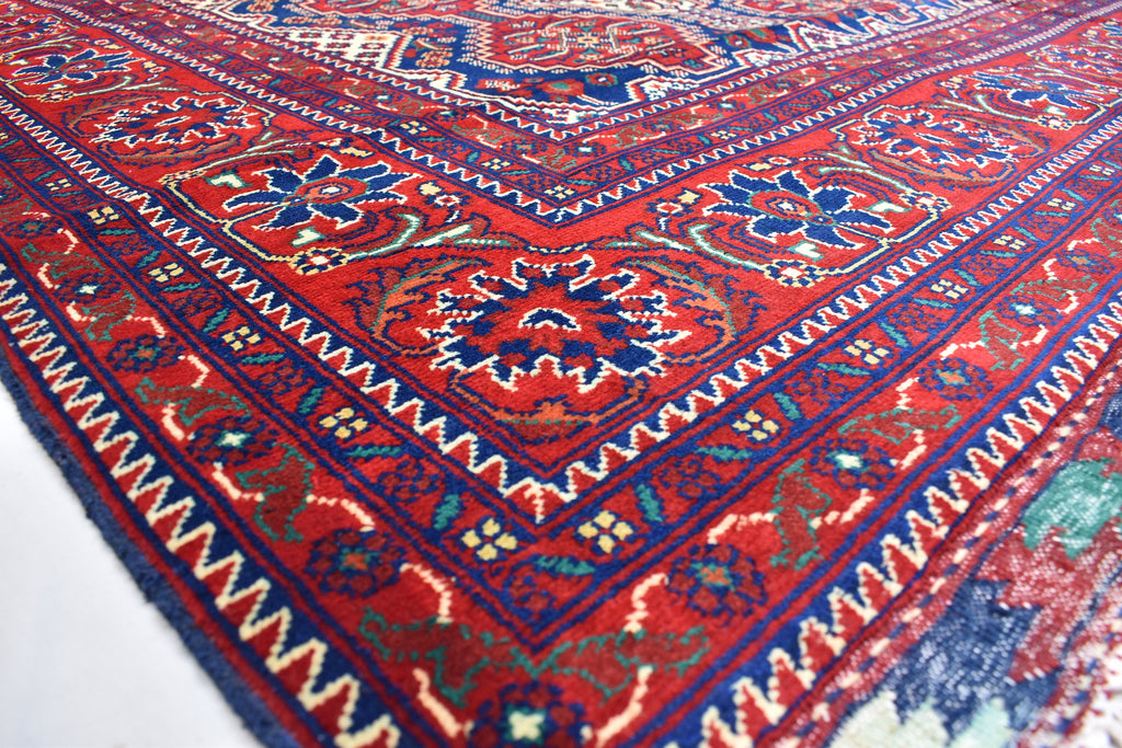 8x12 Authentic Bukhara Rug -Handwoven Central Asian Masterpiece for Your Home, Boho Home Decor, Rug for Living Room, Dining Room 11.9x8.2 ft