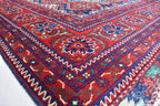 8x12 Authentic Bukhara Rug -Handwoven Central Asian Masterpiece for Your Home, Boho Home Decor, Rug for Living Room, Dining Room 11.9x8.2 ft
