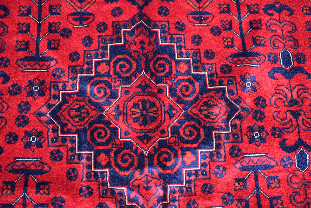 8x11 Top Quality Rug-Top Quality Handwoven Oriental Rug for Elegant Interiors,Rug for Living Room, Dining room Rug, Rich Red and Blue Rug