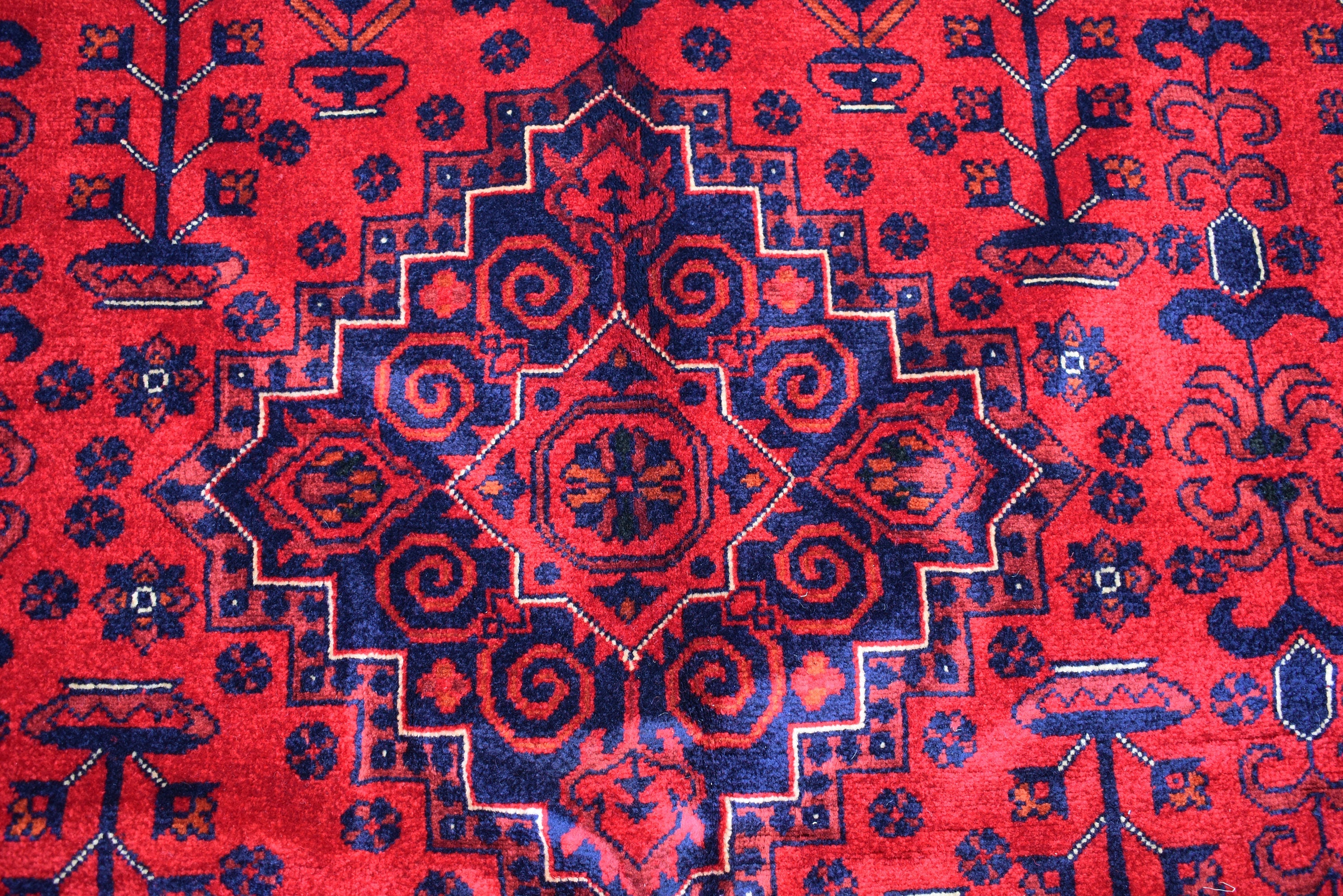8x11 Top Quality Rug-Top Quality Handwoven Oriental Rug for Elegant Interiors,Rug for Living Room, Dining room Rug, Rich Red and Blue Rug