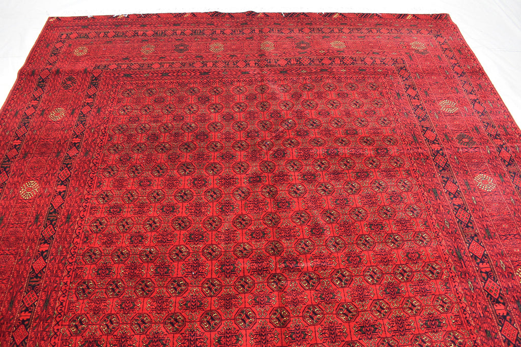 8x12Ft Large Area Rug, Afghan Tribal Handwoven Shirin Takab Rug, Turkmen Wool Area Rug, Rug for living room, Wedding gift for newly weds