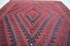 4x4Ft Vintage Mashwani Square Rug, Afghan Handmade Mashwani Soft Rug, Tribal Mashwani Rug, Turkmen Antique Geometric Rug, Bedroom Rug