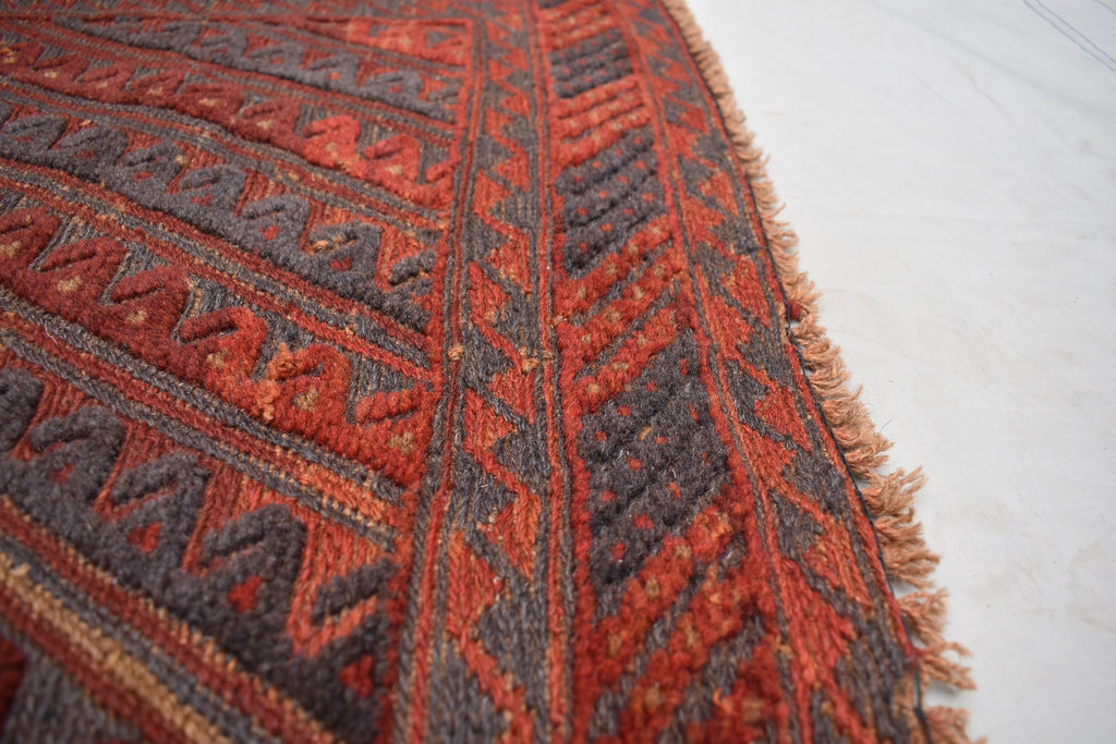 4x4Ft Square Area Rug, Afghan Handmade Mashwani Soft Rug, Tribal Rug, Turkmen Antique Geometric Rug, Rug Bedroom Rug, Dining Room Rug