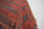 4x4Ft Square Area Rug, Afghan Handmade Mashwani Soft Rug, Tribal Rug, Turkmen Antique Geometric Rug, Rug Bedroom Rug, Dining Room Rug