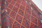 4x4 Ft Old Mashwani Area Rug, Afghan Handmade Soft Rug, Tribal Mashwani Rug, Turkmen Antique Geometric Rug, Rug Bedroom Rug