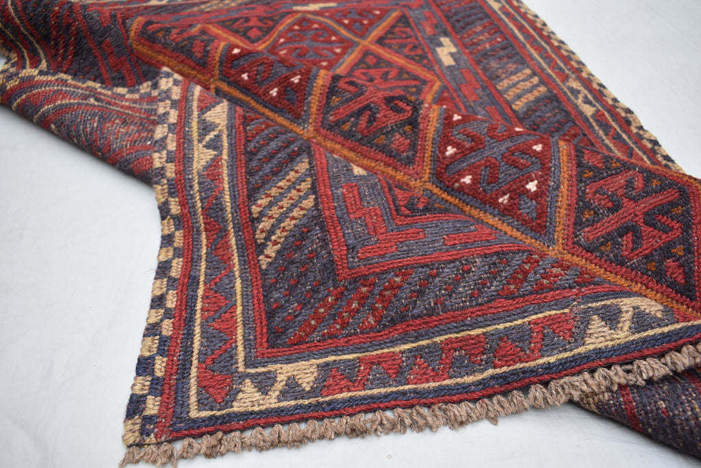 4x4 Ft Old Mashwani Area Rug, Afghan Handmade Soft Rug, Tribal Mashwani Rug, Turkmen Antique Geometric Rug, Rug Bedroom Rug