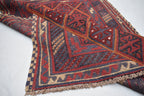 4x4 Ft Old Mashwani Area Rug, Afghan Handmade Soft Rug, Tribal Mashwani Rug, Turkmen Antique Geometric Rug, Rug Bedroom Rug