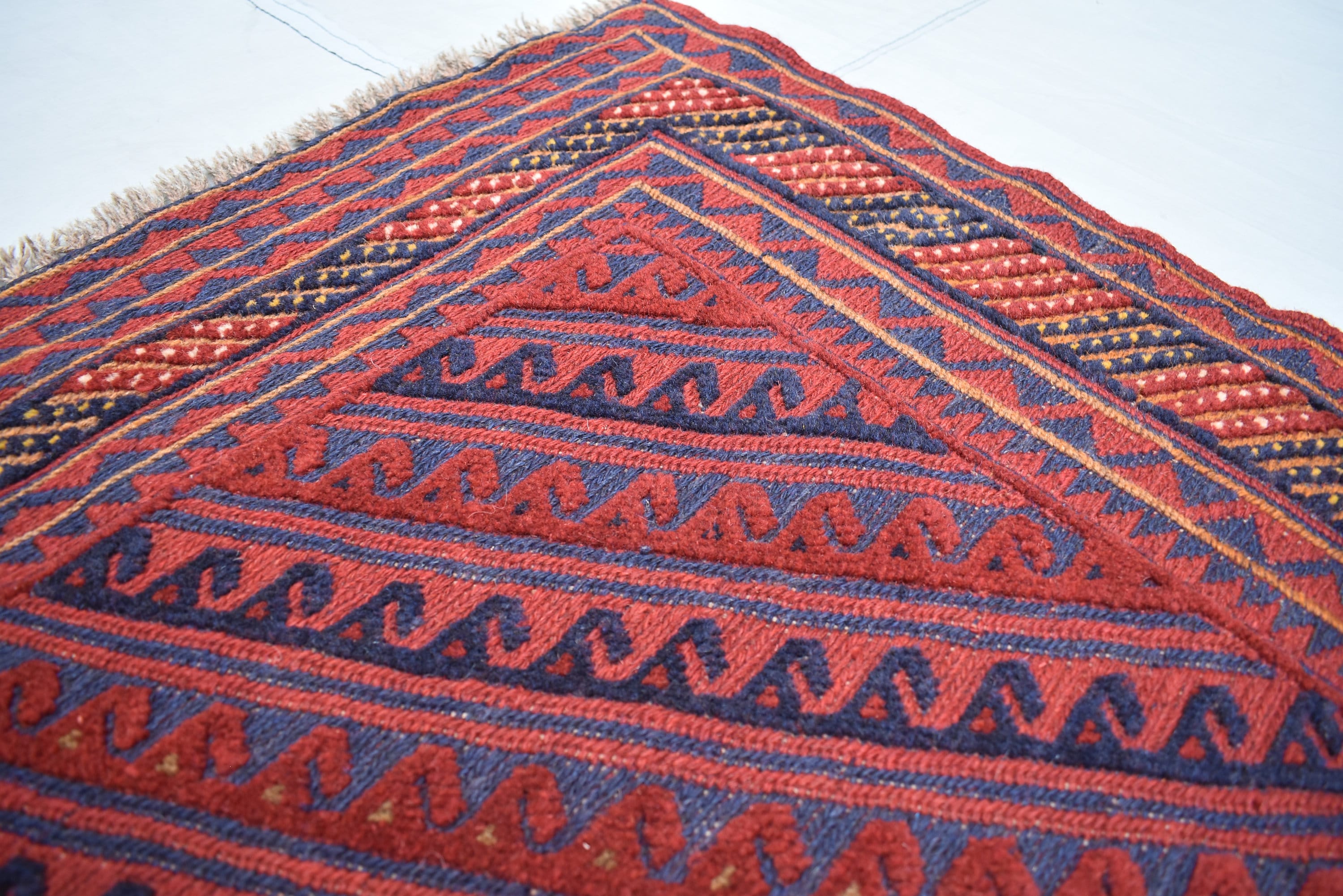 4x4Ft Vintage Mashwani Square Rug, Afghan Handmade Mashwani Soft Rug, Tribal Mashwani Rug, Turkmen Antique Geometric Rug, Bedroom Rug