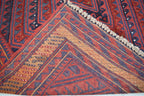 4x4Ft Vintage Mashwani Square Rug, Afghan Handmade Mashwani Soft Rug, Tribal Mashwani Rug, Turkmen Antique Geometric Rug, Bedroom Rug
