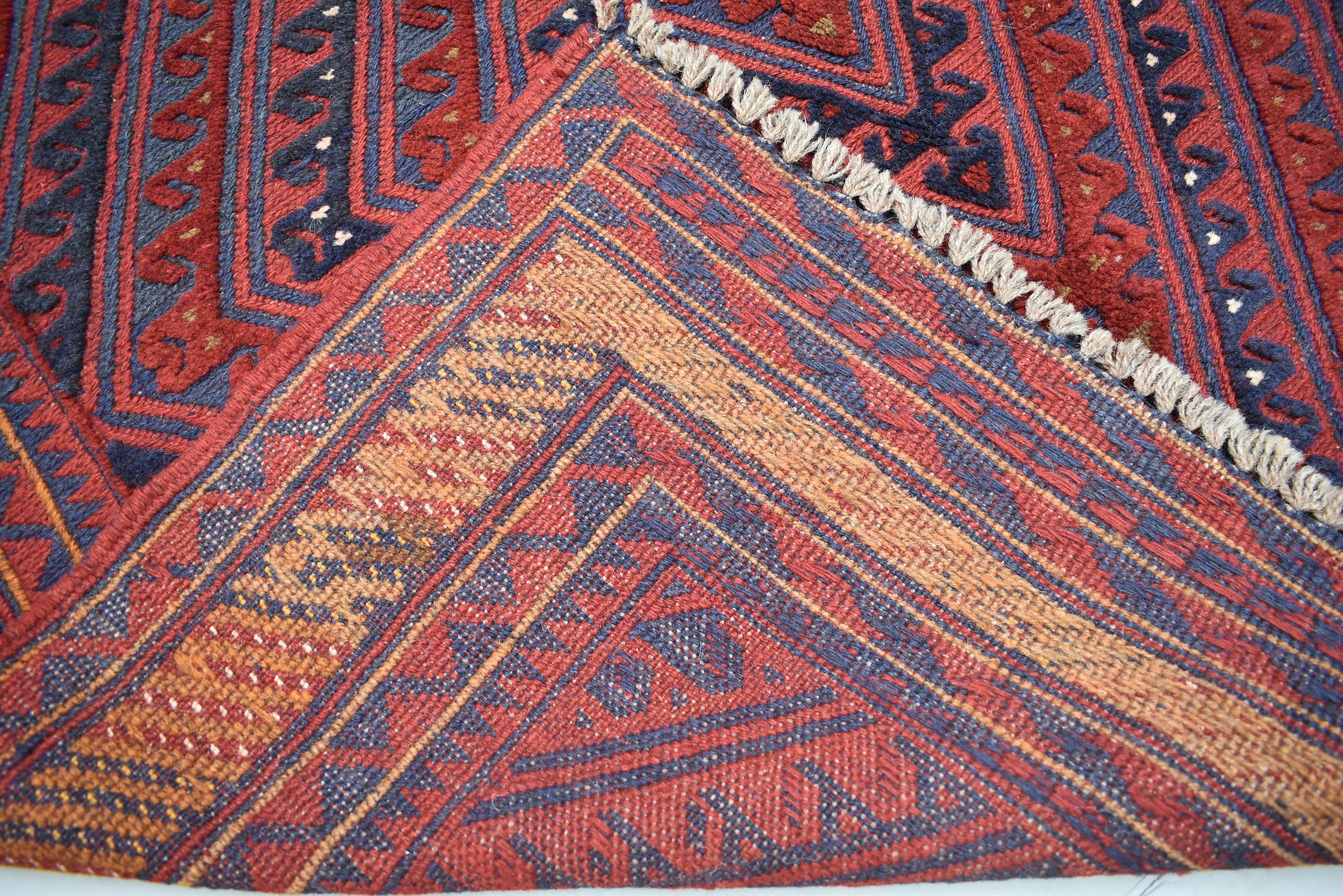 4x4Ft Vintage Mashwani Square Rug, Afghan Handmade Mashwani Soft Rug, Tribal Mashwani Rug, Turkmen Antique Geometric Rug, Bedroom Rug