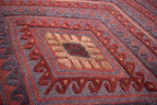 4x4Ft Square Area Rug, Afghan Handmade Mashwani Soft Rug, Tribal Rug, Turkmen Antique Geometric Rug, Rug Bedroom Rug, Dining Room Rug