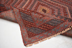 4x4Ft Square Area Rug, Afghan Handmade Mashwani Soft Rug, Tribal Rug, Turkmen Antique Geometric Rug, Rug Bedroom Rug, Dining Room Rug