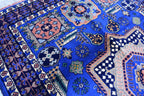 Authentic Mamluk Carpet - 4.11x3.4 ft Handcrafted Wool Rug, oriental mamluk rug, living room rug