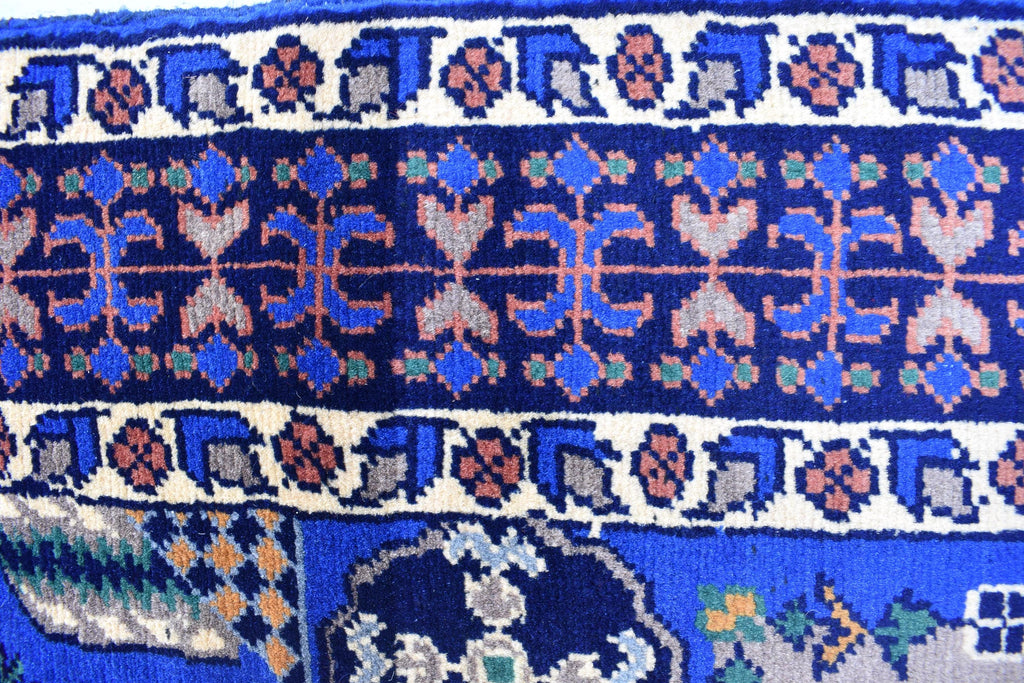 Authentic Mamluk Carpet - 4.11x3.4 ft Handcrafted Wool Rug, oriental mamluk rug, living room rug