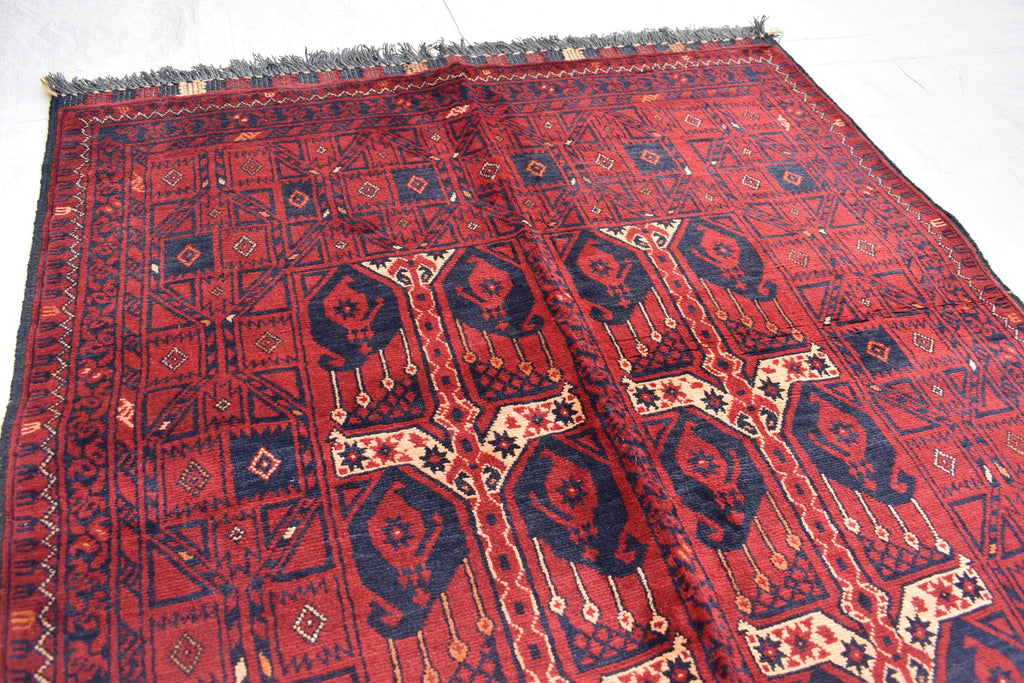 5.2x3.3 ft Exquisite Vintage Ahal Gul Carpet Timeless Craftsmanship and Tradition, Turkmen handmade vintage rug