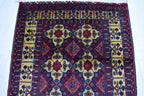 Authentic Yousafi Beljik Carpet 5x3.5 ft: Handwoven Afghan Masterpiece with Traditional Patterns, traditional carpet wool rug