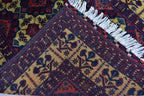 Authentic Yousafi Beljik Carpet 5x3.5 ft: Handwoven Afghan Masterpiece with Traditional Patterns, traditional carpet wool rug