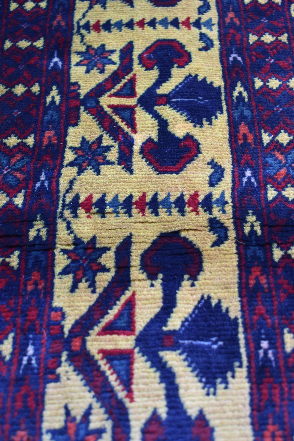 Authentic Yousafi Beljik Carpet 5x3.5 ft: Handwoven Afghan Masterpiece with Traditional Patterns, traditional carpet wool rug