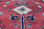 5.2x3.4 ft Vintage Karqai Carpet Handwoven Afghan Rug with Authentic Tribal Patterns – Wool Carpet