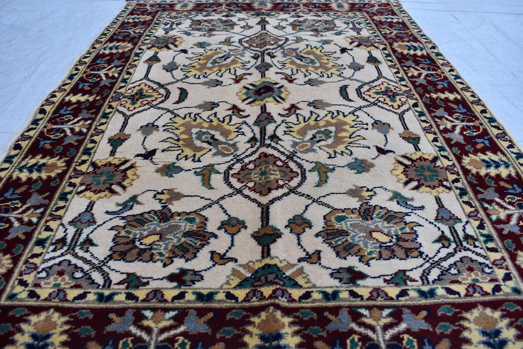 4.1x2.8 ft Chob Rang, Afghan Rug, Handwoven, Natural Dyes, Wool, Authentic, Rugs for Living Room, Bedroom Rug, Office Rug