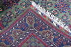 Authentic Bukhara Rug Handwoven 6.9x5 ft Traditional Afghan Carpet Rich Colors, Durable Wool, Perfect for Living Room or dinning room