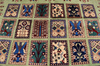 Handwoven Maranus Chob Rug 6'11" x 4'11" – Premium Afghan Carpet with Natural Dye and Wool perfect for living room